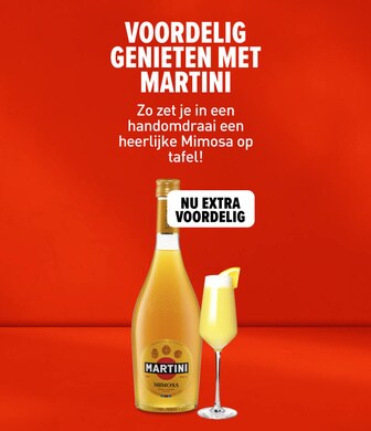 Voordelig genieten met Martini Zo zet je in een handomdraai een heerlijke Mimosa op tafel!